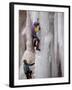 Ice Climbing, Ouray, Colorado, USA-Lee Kopfler-Framed Photographic Print