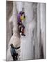 Ice Climbing, Ouray, Colorado, USA-Lee Kopfler-Mounted Photographic Print