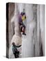 Ice Climbing, Ouray, Colorado, USA-Lee Kopfler-Stretched Canvas