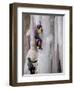 Ice Climbing, Ouray, Colorado, USA-Lee Kopfler-Framed Photographic Print