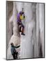 Ice Climbing, Ouray, Colorado, USA-Lee Kopfler-Mounted Photographic Print