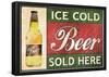 Ice Cold Beer Sold Here-null-Framed Poster