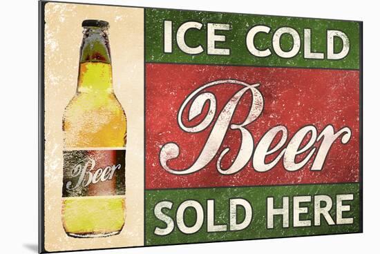 Ice Cold Beer Sold Here-null-Mounted Poster