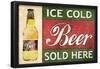 Ice Cold Beer Sold Here-null-Framed Poster