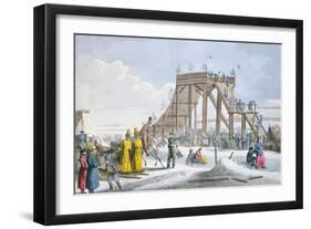Ice-Covered Rollercoaster, 1820-Charles Lasteyrie Du Saillant-Framed Giclee Print