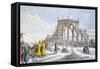 Ice-Covered Rollercoaster, 1820-Charles Lasteyrie Du Saillant-Framed Stretched Canvas