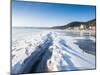 Ice Crack in the Surface of Lake Baikal That Has Opened and Refrozen-Louise Murray-Mounted Photographic Print