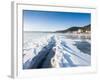 Ice Crack in the Surface of Lake Baikal That Has Opened and Refrozen-Louise Murray-Framed Photographic Print