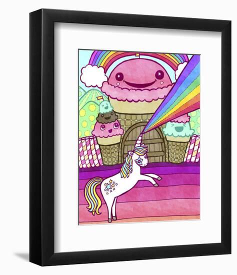 Ice Cream Castle-My Zoetrope-Framed Art Print