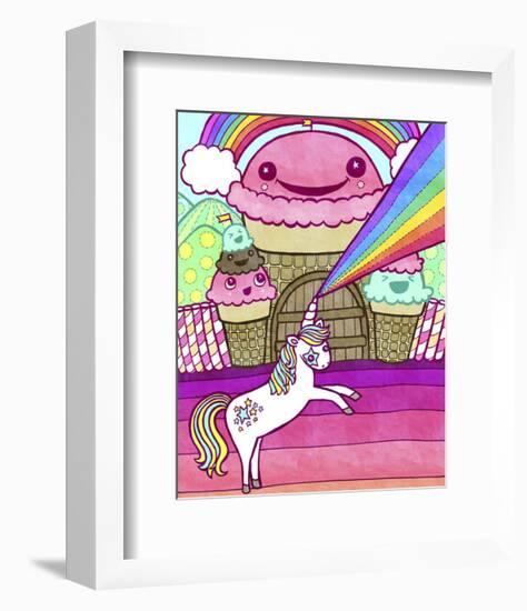 Ice Cream Castle-My Zoetrope-Framed Art Print