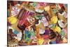 Ice Cream Collage-Fiona Stokes-Gilbert-Stretched Canvas