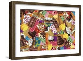 Ice Cream Collage-Fiona Stokes-Gilbert-Framed Giclee Print