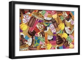 Ice Cream Collage-Fiona Stokes-Gilbert-Framed Giclee Print