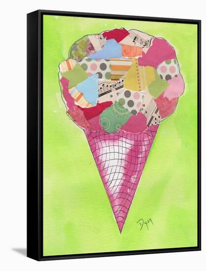 Ice Cream Cone 2-Beverly Dyer-Framed Stretched Canvas