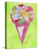 Ice Cream Cone 2-Beverly Dyer-Stretched Canvas