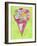 Ice Cream Cone 2-Beverly Dyer-Framed Art Print