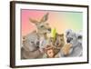 Ice Cream Critters-Lilly Perrott-Framed Art Print