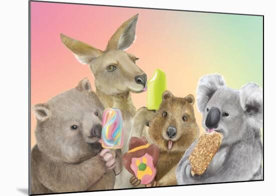 Ice Cream Critters-Lilly Perrott-Mounted Art Print