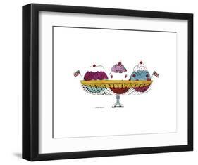 Ice Cream Dessert, c.1959 (3 Scoop)-Andy Warhol-Framed Art Print