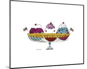 Ice Cream Dessert, c.1959 (3 Scoop)-Andy Warhol-Mounted Art Print