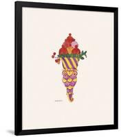 Ice Cream Dessert, c. 1959 (fancy red)-Andy Warhol-Framed Art Print