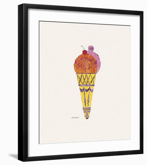 Ice Cream Dessert, c. 1959 (red and pink)-Andy Warhol-Framed Art Print