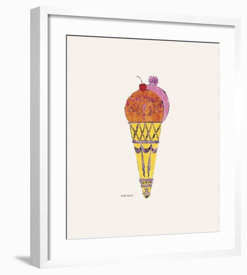 Ice Cream Dessert, c. 1959 (red and pink)-Andy Warhol-Framed Art Print