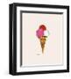 Ice Cream Dessert, c.1959 (Red, Pink and White)-Andy Warhol-Framed Giclee Print