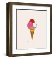 Ice Cream Dessert, c.1959 (Red, Pink and White)-Andy Warhol-Framed Giclee Print