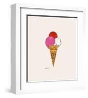 Ice Cream Dessert, c.1959 (Red, Pink and White)-Andy Warhol-Framed Giclee Print