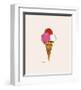 Ice Cream Dessert, c.1959 (Red, Pink and White)-Andy Warhol-Framed Giclee Print