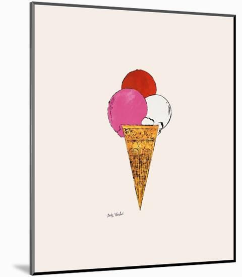 Ice Cream Dessert, c.1959 (Red, Pink and White)-Andy Warhol-Mounted Giclee Print