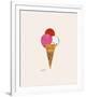 Ice Cream Dessert, c.1959 (Red, Pink and White)-Andy Warhol-Framed Giclee Print