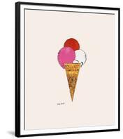 Ice Cream Dessert, c.1959 (Red, Pink and White)-Andy Warhol-Framed Giclee Print