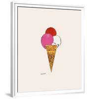 Ice Cream Dessert, c.1959 (Red, Pink and White)-Andy Warhol-Framed Giclee Print