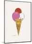 Ice Cream Dessert, c. 1959 (red, pink, and white)-Andy Warhol-Mounted Art Print