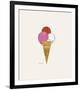 Ice Cream Dessert, c. 1959 (red, pink, and white)-Andy Warhol-Framed Art Print