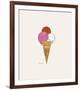 Ice Cream Dessert, c. 1959 (red, pink, and white)-Andy Warhol-Framed Art Print