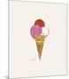 Ice Cream Dessert, c. 1959 (red, pink, and white)-Andy Warhol-Mounted Art Print