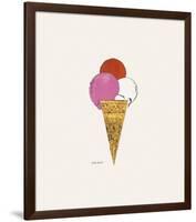 Ice Cream Dessert, c. 1959 (red, pink, and white)-Andy Warhol-Framed Art Print