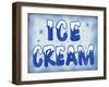 Ice Cream Distressed-Retroplanet-Framed Giclee Print