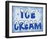 Ice Cream Distressed-Retroplanet-Framed Giclee Print