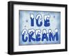 Ice Cream Distressed-Retroplanet-Framed Giclee Print