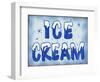 Ice Cream Distressed-Retroplanet-Framed Giclee Print