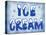Ice Cream Distressed-Retroplanet-Stretched Canvas