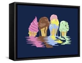 Ice Cream Dreams-Rachel Caldwell-Framed Stretched Canvas