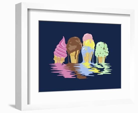 Ice Cream Dreams-Rachel Caldwell-Framed Giclee Print