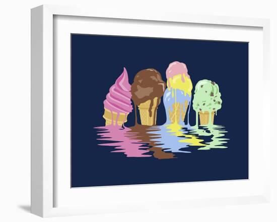 Ice Cream Dreams-Rachel Caldwell-Framed Giclee Print