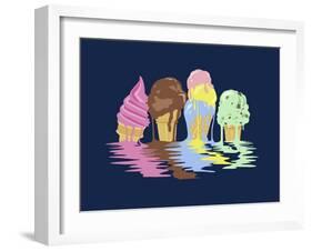 Ice Cream Dreams-Rachel Caldwell-Framed Giclee Print