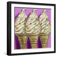 Ice-cream-faces-Howie Green-Framed Giclee Print